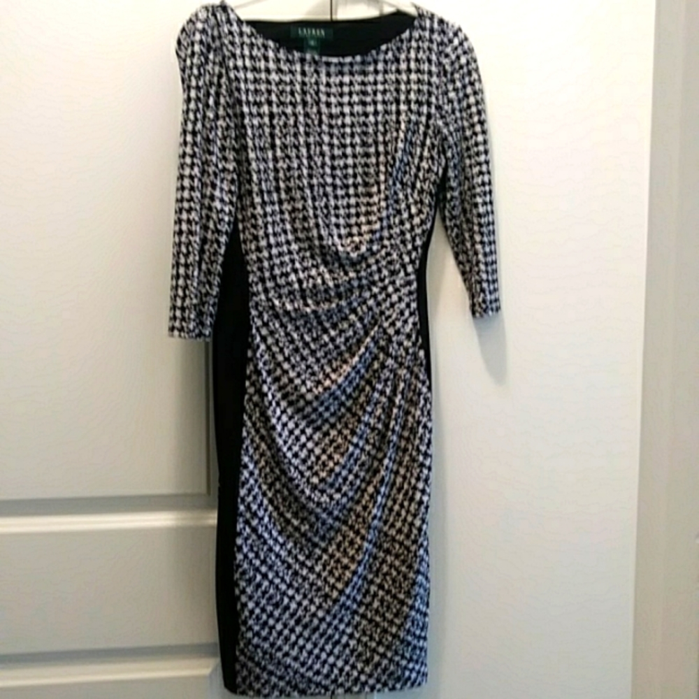 Ralph Lauren black and white dress